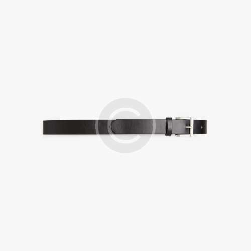 Black leather belt